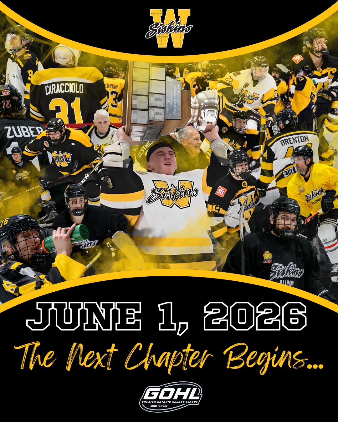 🚨 THE NEXT CHAPTER BEGINS HERE. 🚨

Mark your calendars: JUNE 1, 2026. 🗓️

The off-season work is in progress, and a new era of Siskins hockey is officially here. We are kicking off a massive period of announcements that you won't want to miss.

Get ready for:
✍️ New Player Signings – Fresh talent ready to leave it all on the ice.
💼 New Staff Announcements – Leadership dedicated to bringing home wins.
👀 And so much more…

This isn't just a new season; it’s the beginning of a whole new chapter in Siskins history. We’re building something special, and we’re just getting started.

Turn those post notifications ON 🔔. You’re going to want to be the first to see who’s joining the family.

#SiskyBuzz #WaterlooHockey #OurTownOurTeamOurTradition