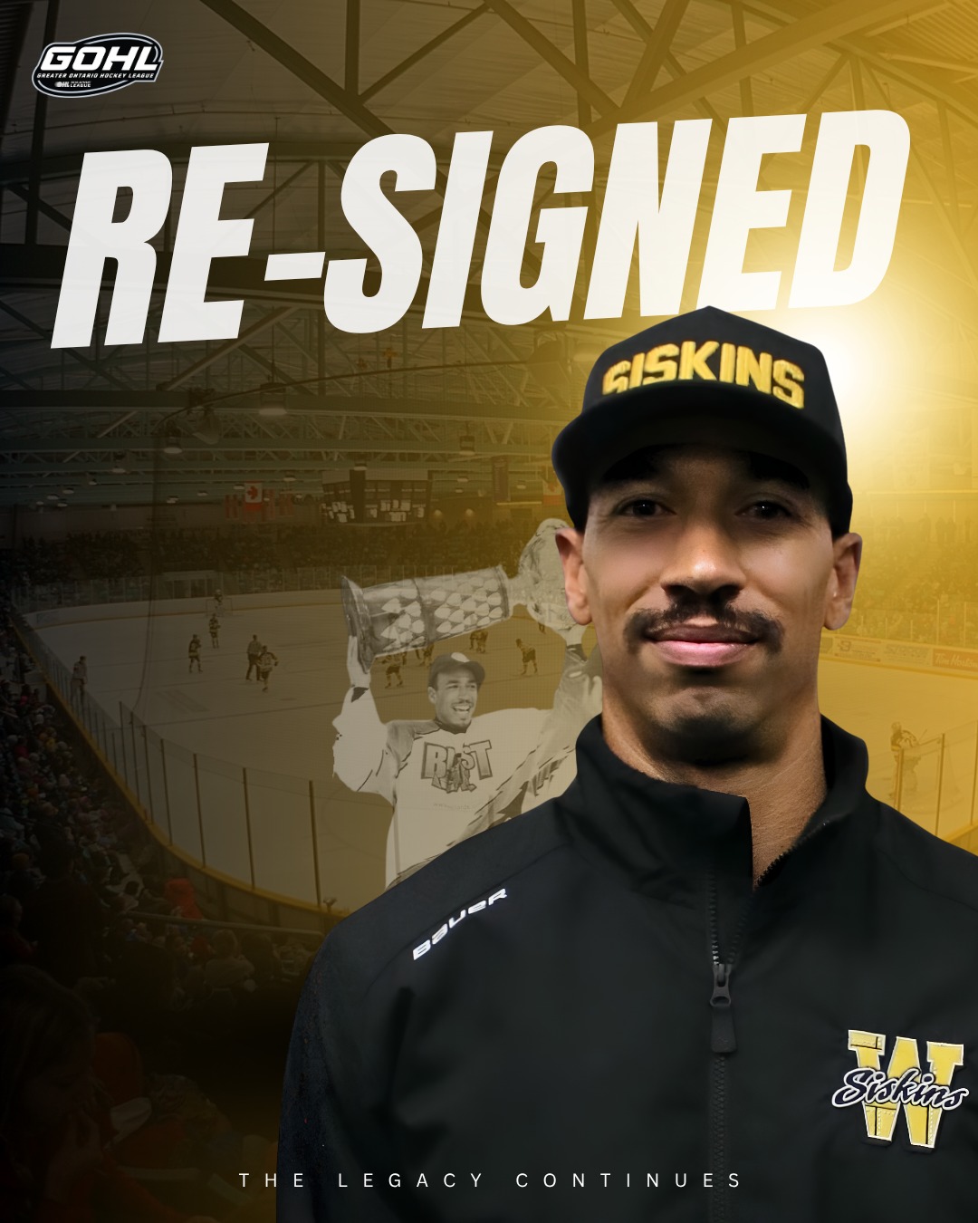 🥅 HE’S BACK IN THE CREASE! 🥅

We are absolutely thrilled to announce that Goalie Coach Anthony Marshall is returning for his third season with the Siskins!

Anthony, the mastermind behind Post2Post Goaltending, has been an invaluable asset to our coaching staff, bringing elite-level instruction, passion, and a proven track record of developing dominant netminders.

Under his mentorship, our goaltending tandem has consistently been one of the strongest in the league:

A Legacy of Excellence: From guiding the stellar development of Nolan Chartrand and Blake Richard...

Award-Winning Success: ...to mentoring Brock Grein through his incredible, award-winning 2025-26 season! 🏆

Year 3 is about to be something special. Our goalies are in the absolute best hands in the business.

Join us in welcoming Anthony back to the Siskins family for another incredible run! 🟡⚫️

#SiskyBuzz #BrickWall #GoalieCoach #Year3 #Post2PostGoaltending