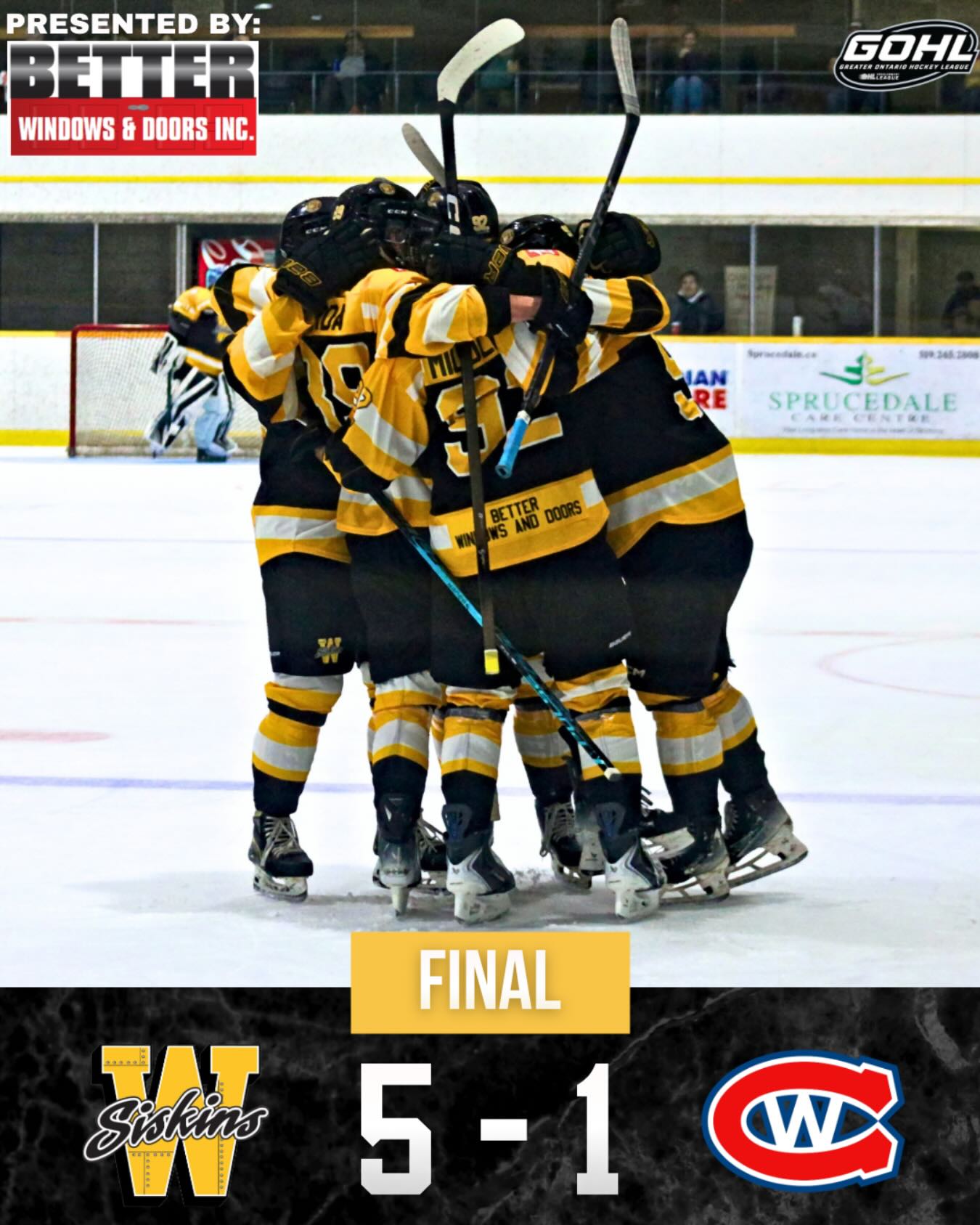 Final. Ending the season with a W. 💛🏒

Brought to you by Better Windows and Doors Inc. @betterwindowsanddoors