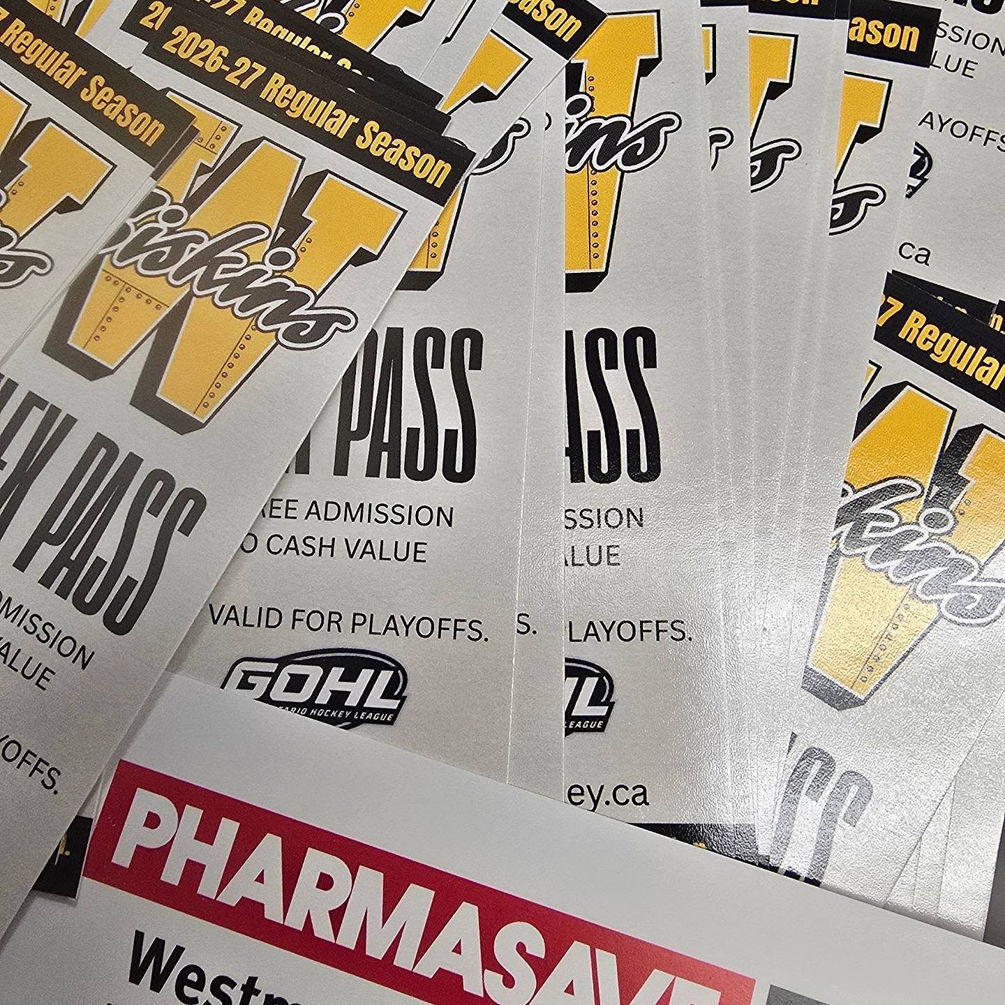 🎟️ FLEX PASSES HAS ARRIVED! 🎟️

​Our ticket packages are officially printed, in-hand, and ready for the 2026–27 season!

​Grab yours in person at all home preseason games. Bonus: Purchase any Flex Pack at the gate and get FREE entry to that day's preseason game!

​Huge thank you to @westmountplacepharmacy  for stepping up as our official ticket sponsor this season. We appreciate the incredible support for Siskins hockey!

​See you at the rink! 🏒⚫️🟡

#Waterloo #Hockey #GOHL #TD66 #SiskyBuzz