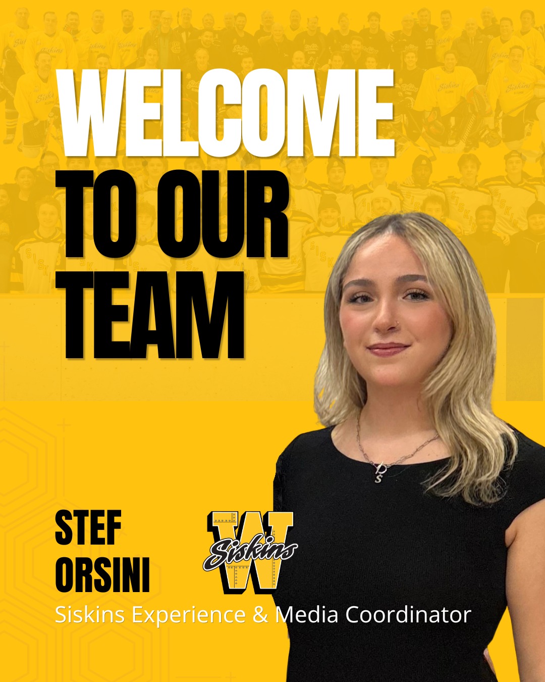 We are thrilled to officially announce Stef Orisini as our Media & Siskins Experience Coordinator!

While many of you likely saw Stef around the rink during the latter half of last season, we are incredibly excited to have her on board in an official capacity moving forward.

Stef will be leading the charge on:

- Game Day Experience: Elevating the atmosphere for every home game.

- Community Outreach: Strengthening our connection with the best fans in the league.

- Team Media: Bringing you closer to the action with behind-the-scenes content and updates.

Her impact was already felt during her time with us last spring, and we can’t wait to see how she continues to grow the Siskins brand and game day tradition.

Please join us in giving Stef a warm, official welcome to the organization! 🏒

#SiskyBuzz #TD66 #WaterlooHockey #GOHL